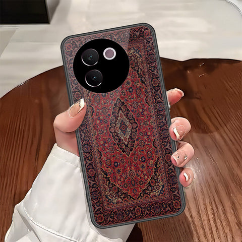 Vivo V30e Cover - ONation Persian Rugs Series - HQ Ultra Shine Premium Infinity Glass Soft Silicon Borders Case