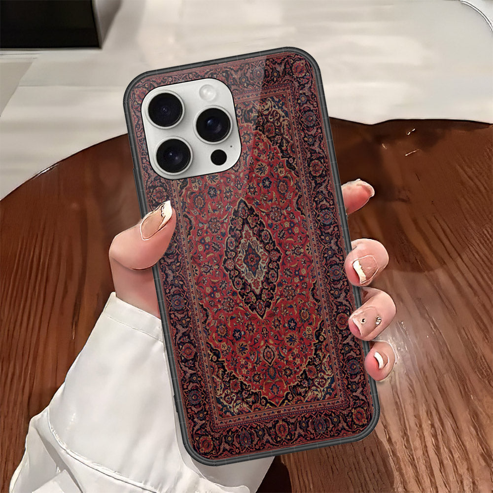 iPhone 16 Pro Max - ONation Persian Rugs Series - HQ Ultra Shine Premium Infinity Glass Soft Silicon Borders Case (Fast Delivery)