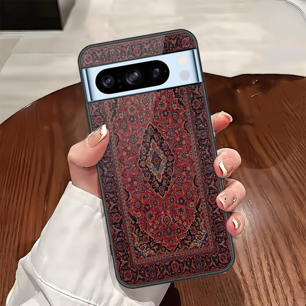 Google Pixel 8 Pro Cover - ONation Persian Rugs Series - HQ Ultra Shine Premium Infinity Glass Soft Silicon Borders Case (Fast Delivery)