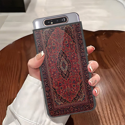 Samsung Galaxy A80 Cover - ONation Persian Rugs Series - HQ Ultra Shine Premium Infinity Glass Soft Silicon Borders Case