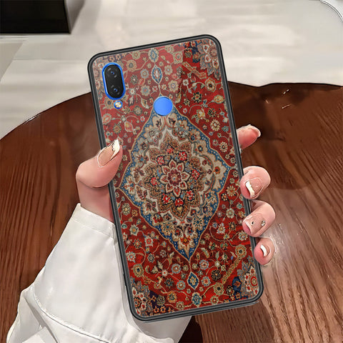 Huawei Enjoy 9 Plus Cover - ONation Persian Rugs Series - HQ Ultra Shine Premium Infinity Glass Soft Silicon Borders Case