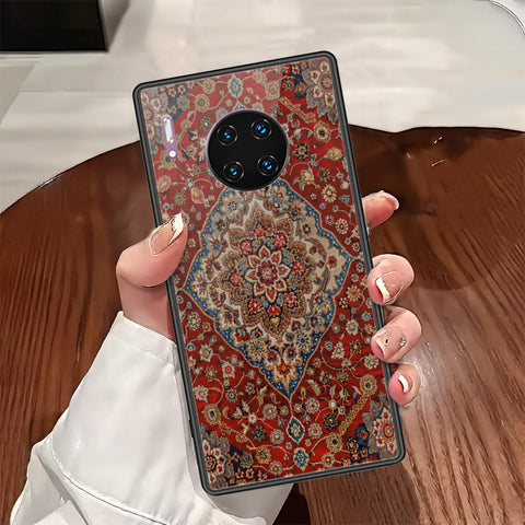 Huawei Mate 30 Pro Cover - ONation Persian Rugs Series - HQ Ultra Shine Premium Infinity Glass Soft Silicon Borders Case