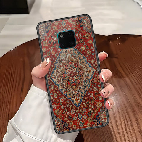 Huawei Mate 20 Pro Cover - ONation Persian Rugs Series - HQ Ultra Shine Premium Infinity Glass Soft Silicon Borders Case