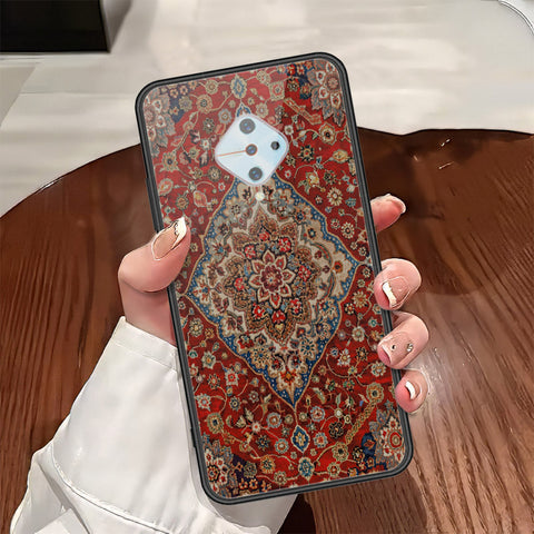 Vivo Y51 (2020 September) Cover - ONation Persian Rugs Series - HQ Ultra Shine Premium Infinity Glass Soft Silicon Borders Case
