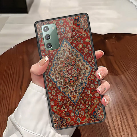 Samsung Galaxy Note 20 Cover - ONation Persian Rugs Series - HQ Ultra Shine Premium Infinity Glass Soft Silicon Borders Case
