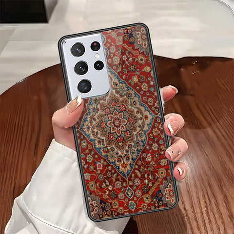 Samsung Galaxy S21 Ultra 5G Cover - ONation Persian Rugs Series - HQ Ultra Shine Premium Infinity Glass Soft Silicon Borders Case