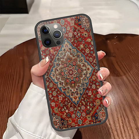 iPhone 12 Pro - ONation Persian Rugs Series - HQ Ultra Shine Premium Infinity Glass Soft Silicon Borders Case