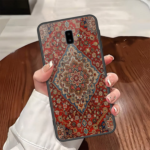 Samsung Galaxy J6 Plus 2018 Cover - ONation Persian Rugs Series - HQ Ultra Shine Premium Infinity Glass Soft Silicon Borders Case