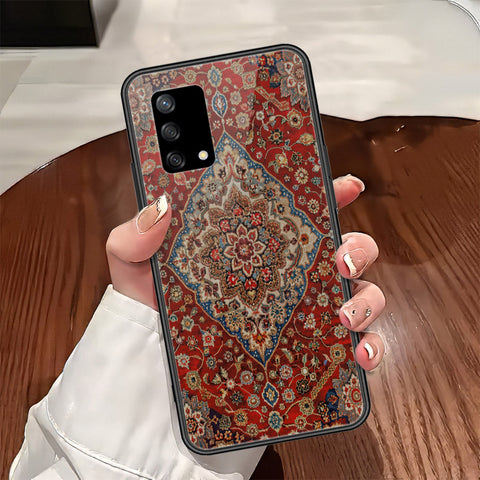 Oppo A95 Cover - ONation Persian Rugs Series - HQ Ultra Shine Premium Infinity Glass Soft Silicon Borders Case