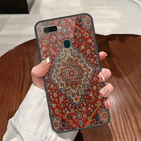 Oppo A12 Cover - ONation Persian Rugs Series - HQ Ultra Shine Premium Infinity Glass Soft Silicon Borders Case