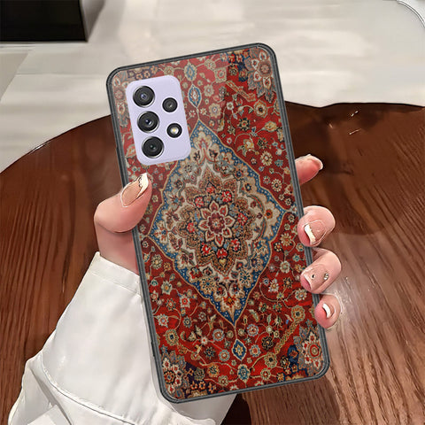 Samsung Galaxy A72 Cover - ONation Persian Rugs Series - HQ Ultra Shine Premium Infinity Glass Soft Silicon Borders Case