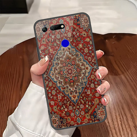 Huawei Honor View 20 Cover - ONation Persian Rugs Series - HQ Ultra Shine Premium Infinity Glass Soft Silicon Borders Case