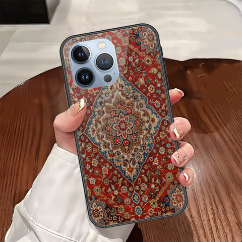 iPhone 13 Pro Cover - ONation Persian Rugs Series - HQ Ultra Shine Premium Infinity Glass Soft Silicon Borders Case