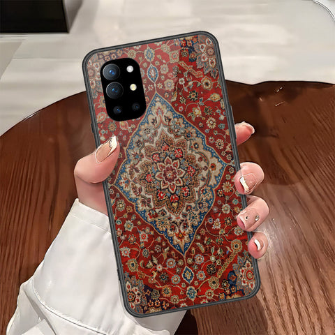 OnePlus 9R Cover - ONation Persian Rugs Series - HQ Ultra Shine Premium Infinity Glass Soft Silicon Borders Case