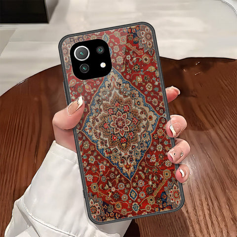 Xiaomi Mi 11 Lite Cover - ONation Persian Rugs Series - HQ Ultra Shine Premium Infinity Glass Soft Silicon Borders Case
