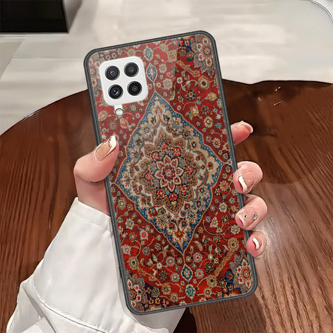 Samsung Galaxy M32 Cover - ONation Persian Rugs Series - HQ Ultra Shine Premium Infinity Glass Soft Silicon Borders Case