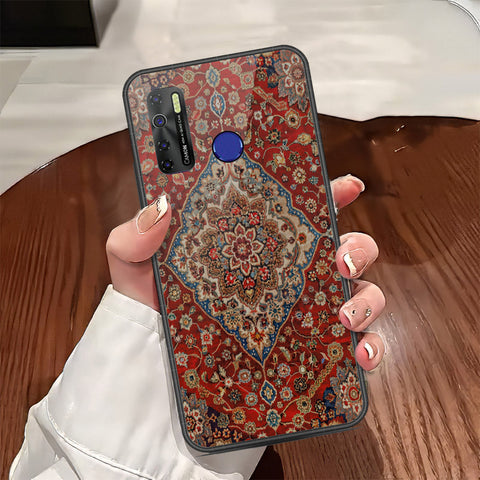 Infinix Hot 9 Pro Cover - ONation Persian Rugs Series - HQ Ultra Shine Premium Infinity Glass Soft Silicon Borders Case