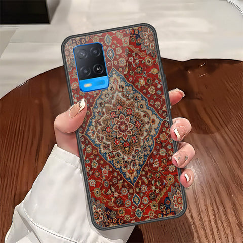 Oppo A54 4G Cover - ONation Persian Rugs Series - HQ Ultra Shine Premium Infinity Glass Soft Silicon Borders Case
