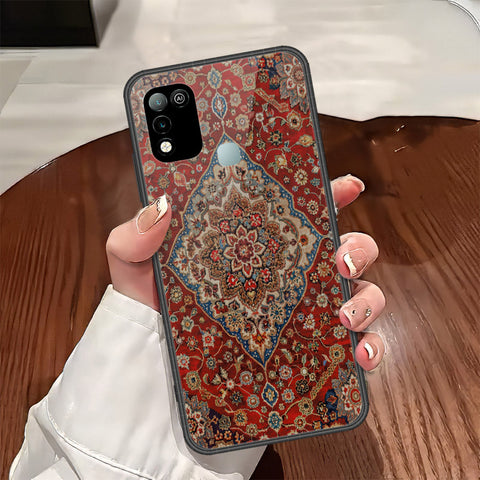 Infinix Hot 10 Play Cover - ONation Persian Rugs Series - HQ Ultra Shine Premium Infinity Glass Soft Silicon Borders Case