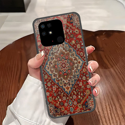 Xiaomi Redmi 10A Cover - ONation Persian Rugs Series - HQ Ultra Shine Premium Infinity Glass Soft Silicon Borders Case