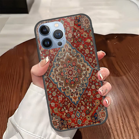 iPhone 14 Pro Cover - ONation Persian Rugs Series - HQ Ultra Shine Premium Infinity Glass Soft Silicon Borders Case