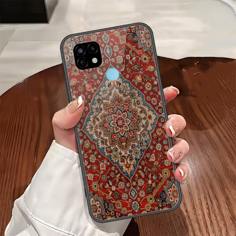 Realme C21 Cover - ONation Persian Rugs Series - HQ Ultra Shine Premium Infinity Glass Soft Silicon Borders Case