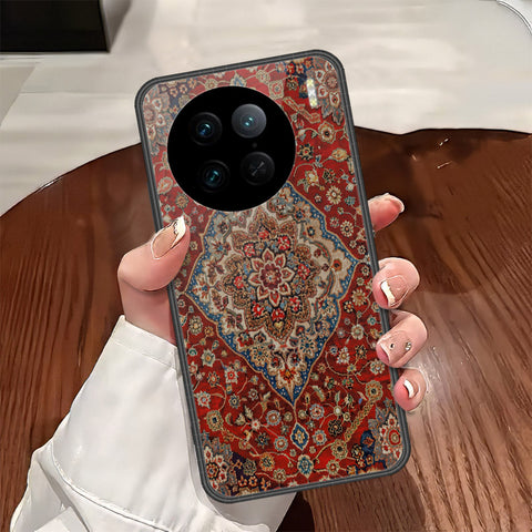 Vivo X90 Pro Cover - ONation Persian Rugs Series - HQ Ultra Shine Premium Infinity Glass Soft Silicon Borders Case