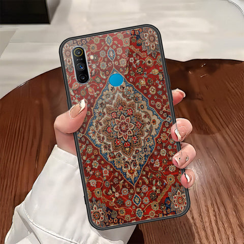Realme 5s Cover - ONation Persian Rugs Series - HQ Ultra Shine Premium Infinity Glass Soft Silicon Borders Case