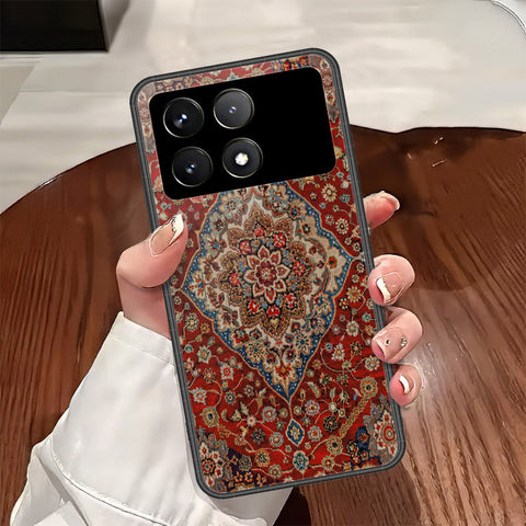 Xiaomi Poco F6 Pro Cover - ONation Persian Rugs Series - HQ Ultra Shine Premium Infinity Glass Soft Silicon Borders Case