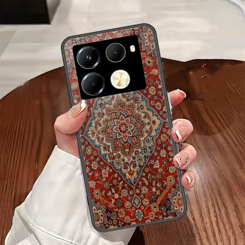 Infinix Note 40 Pro Cover - ONation Persian Rugs Series - HQ Ultra Shine Premium Infinity Glass Soft Silicon Borders Case