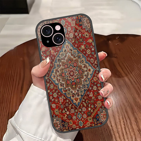 iPhone 15 Plus Cover - ONation Persian Rugs Series - HQ Ultra Shine Premium Infinity Glass Soft Silicon Borders Case