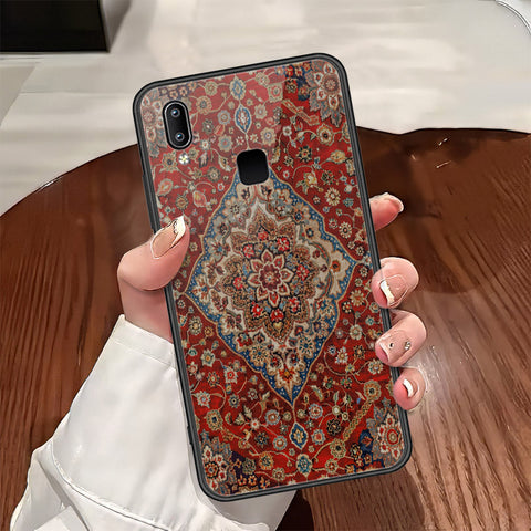 Vivo V9 Cover - ONation Persian Rugs Series - HQ Ultra Shine Premium Infinity Glass Soft Silicon Borders Case