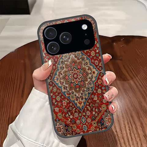 iPhone 17 Pro Max - ONation Persian Rugs Series - HQ Ultra Shine Premium Infinity Glass Soft Silicon Borders Case