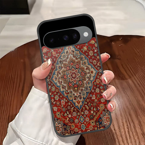 Google Pixel 10 Cover - ONation Persian Rugs Series - HQ Ultra Shine Premium Infinity Glass Soft Silicon Borders Case