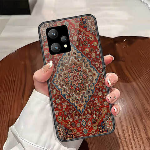 Oppo K10x Cover - ONation Persian Rugs Series - HQ Ultra Shine Premium Infinity Glass Soft Silicon Borders Case