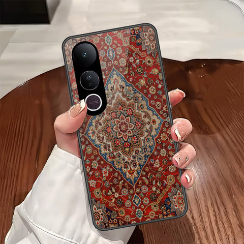 Vivo V50 Lite Cover - ONation Persian Rugs Series - HQ Ultra Shine Premium Infinity Glass Soft Silicon Borders Case
