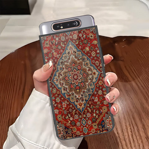 Samsung Galaxy A80 Cover - ONation Persian Rugs Series - HQ Ultra Shine Premium Infinity Glass Soft Silicon Borders Case