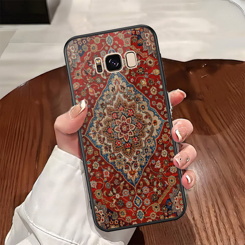 Samsung Galaxy S8 Cover - ONation Persian Rugs Series - HQ Ultra Shine Premium Infinity Glass Soft Silicon Borders Case
