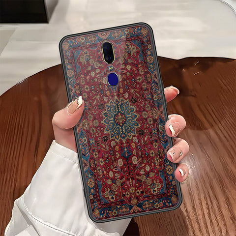 Oppo F11 Cover - ONation Persian Rugs Series - HQ Ultra Shine Premium Infinity Glass Soft Silicon Borders Case