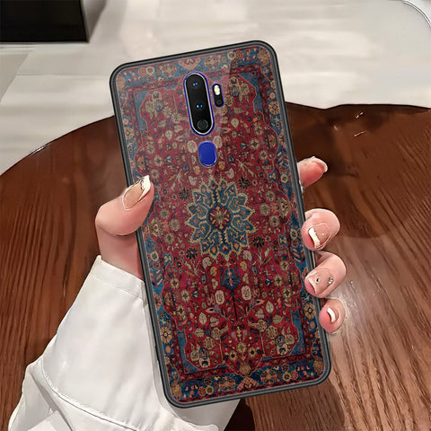 Oppo A5 2020 Cover - ONation Persian Rugs Series - HQ Ultra Shine Premium Infinity Glass Soft Silicon Borders Case