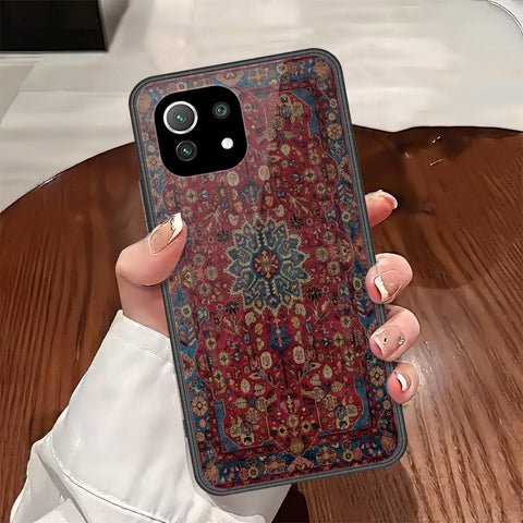 Xiaomi Mi 11 Lite Cover - ONation Persian Rugs Series - HQ Ultra Shine Premium Infinity Glass Soft Silicon Borders Case