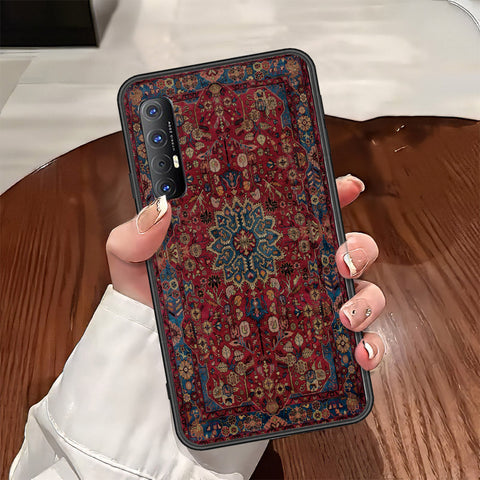 Oppo Reno 3 Pro Cover - ONation Persian Rugs Series - HQ Ultra Shine Premium Infinity Glass Soft Silicon Borders Case