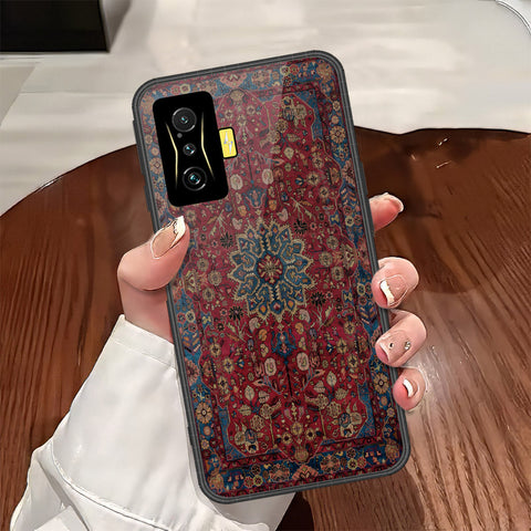 Xiaomi Poco F4 GT Cover - ONation Persian Rugs Series - HQ Ultra Shine Premium Infinity Glass Soft Silicon Borders Case