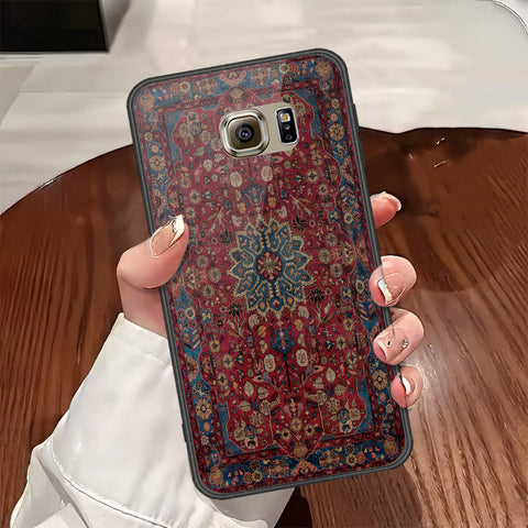 Samsung Galaxy S6 Cover - ONation Persian Rugs Series - HQ Ultra Shine Premium Infinity Glass Soft Silicon Borders Case