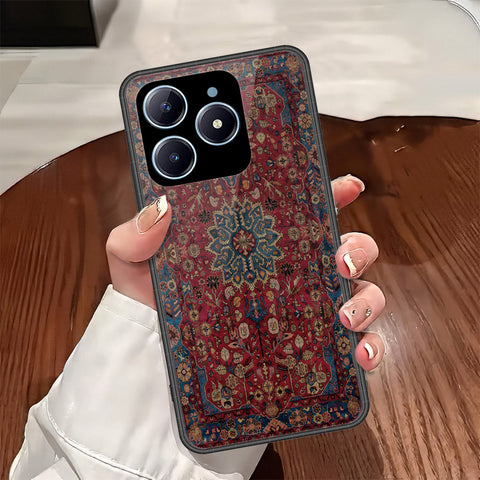 Realme C61 Cover - ONation Persian Rugs Series - HQ Ultra Shine Premium Infinity Glass Soft Silicon Borders Case