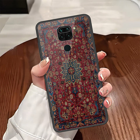 Xiaomi Redmi Note 9 Cover - ONation Persian Rugs Series - HQ Ultra Shine Premium Infinity Glass Soft Silicon Borders Case