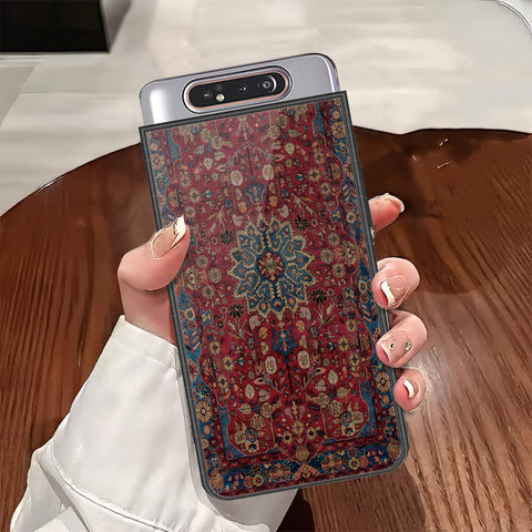 Samsung Galaxy A80 Cover - ONation Persian Rugs Series - HQ Ultra Shine Premium Infinity Glass Soft Silicon Borders Case