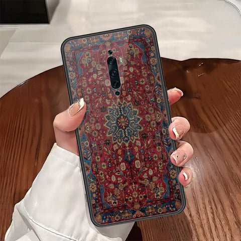 Oppo Reno 2F Cover - ONation Persian Rugs Series - HQ Ultra Shine Premium Infinity Glass Soft Silicon Borders Case