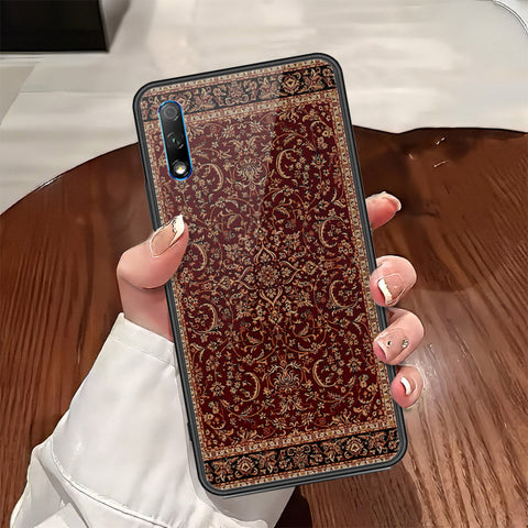 Huawei Enjoy 10 Plus Cover - ONation Persian Rugs Series - HQ Ultra Shine Premium Infinity Glass Soft Silicon Borders Case