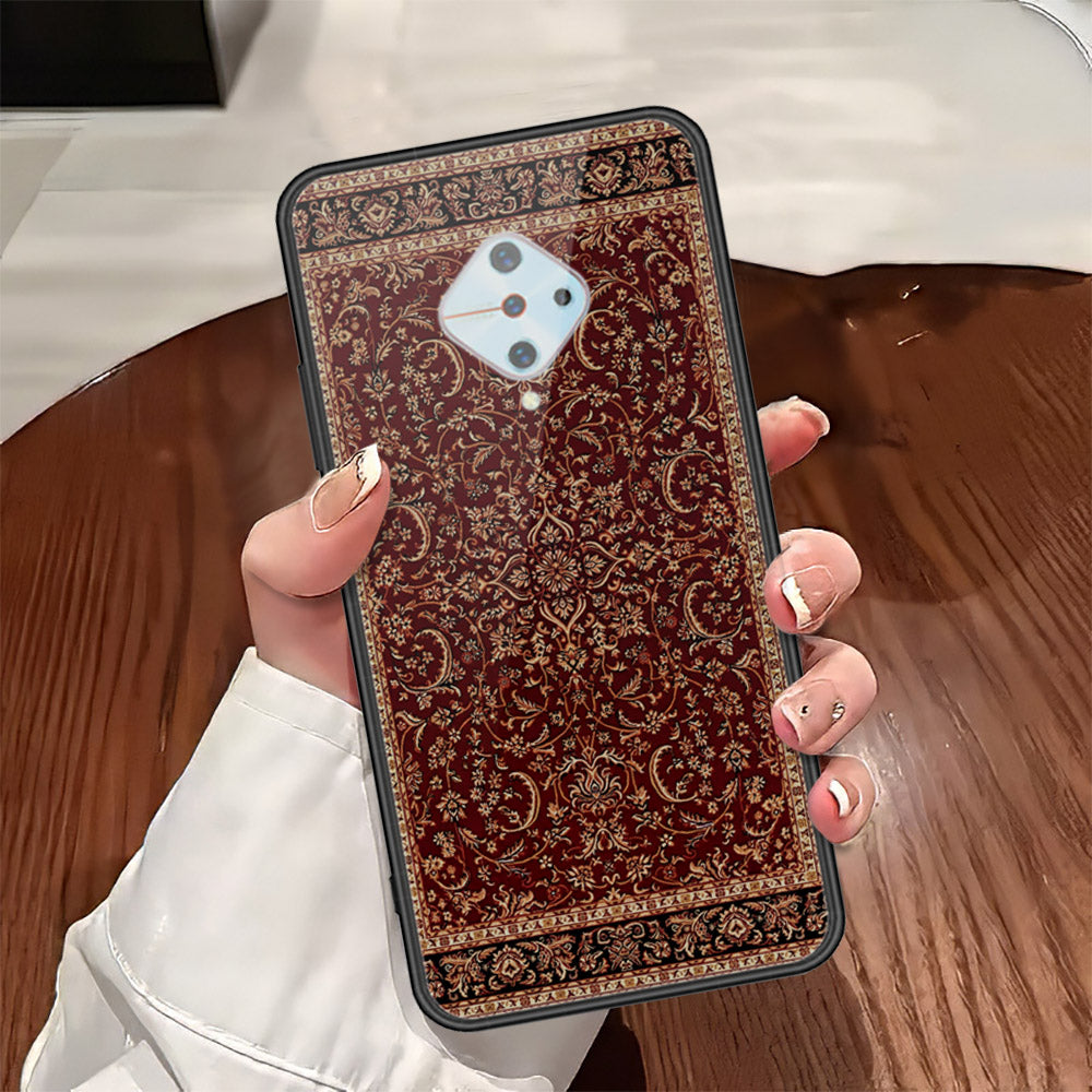 Vivo S1 Pro Cover - ONation Persian Rugs Series - HQ Ultra Shine Premium Infinity Glass Soft Silicon Borders Case (Fast Delivery)